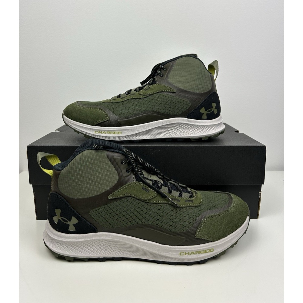 UA Charged Bandit Trek 2 Green Grey Mens Size 9.5 Hiking Athletic 3024267-300